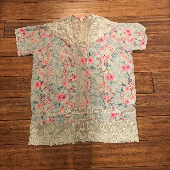 Candies Open Kimono Floral - Picture 3 of 6